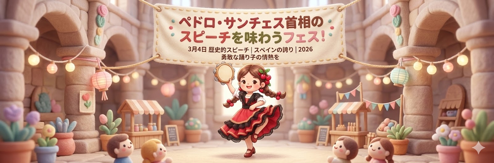 ペドロ・サンチェス首相のスピーチを味わうフェス のカバー画像