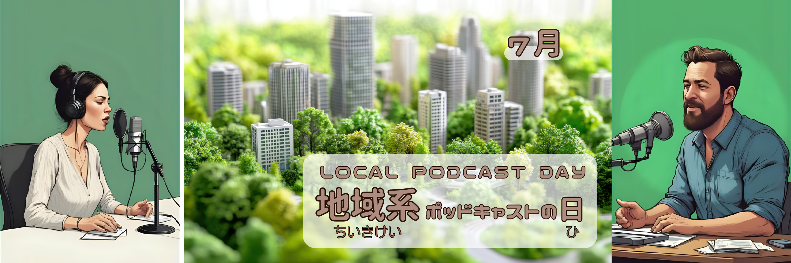 地域系ポッドキャストの日 2026年7月 のカバー画像